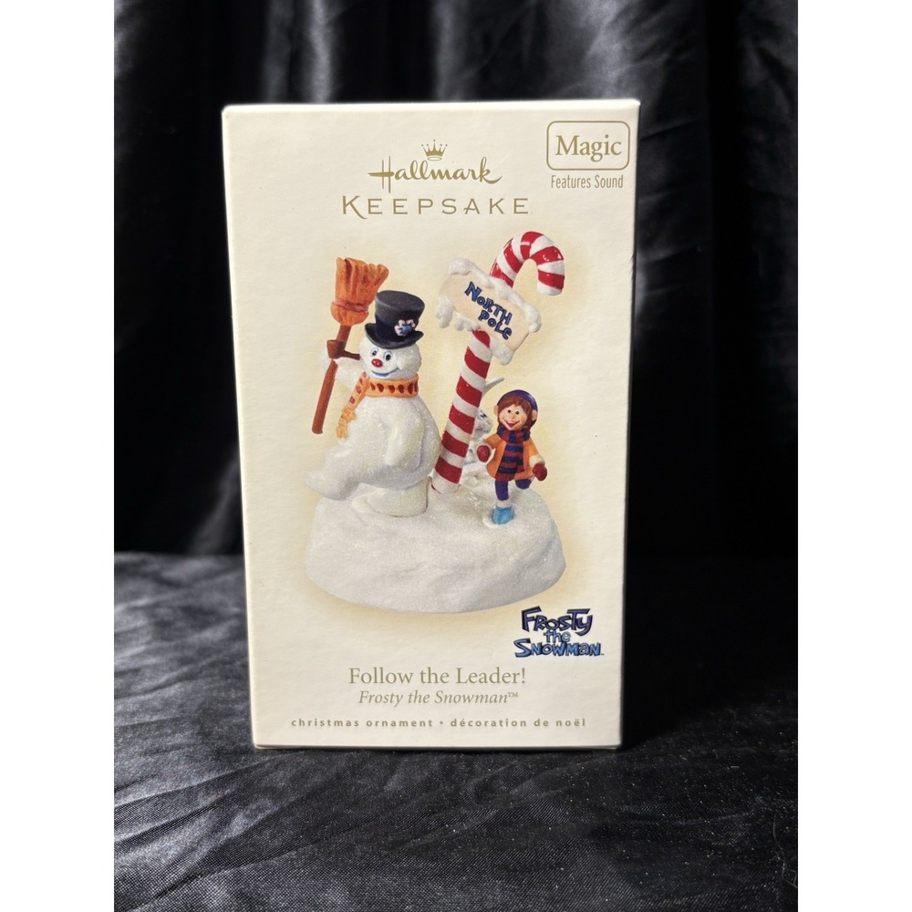 Hallmark Keepsake 2008 Frosty the Snowman Follow the Leader Magic Sound Ornament